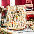 thumbnail image 4 of Nutcracker Christmas Wrapping Paper Roll, Reversible Vintage Nutcracker and Winter Floral Watercolor Holiday Gift Wrap with Gold Merry Christmas Backing for Party Birthday (17 Inch X 33 Feet), 4 of 14