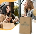 thumbnail image 3 of BagDream 100 Pack Brown Kraft Paper Bags, 5.25x3.75x8 inches Small Paper Gift Bags with Handles Bulk Shopping Bags for Graduation, Birthday Party and Baby Shower, 3 of 8
