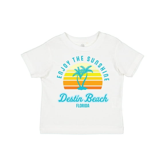 Inktastic Summer Enjoy the Sunshine Destin Beach Florida in Blue Boys or Girls Toddler T-Shirt