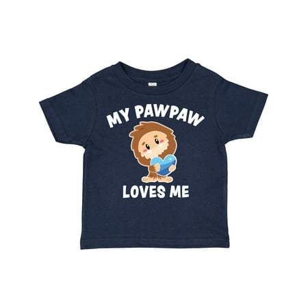 

Inktastic Cute Bigfoot My Pawpaw Loves Me Gift Toddler Boy Girl T-Shirt