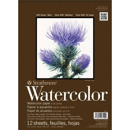 Strathmore 1289295 Quality Watercolor Pad, 9 x 12