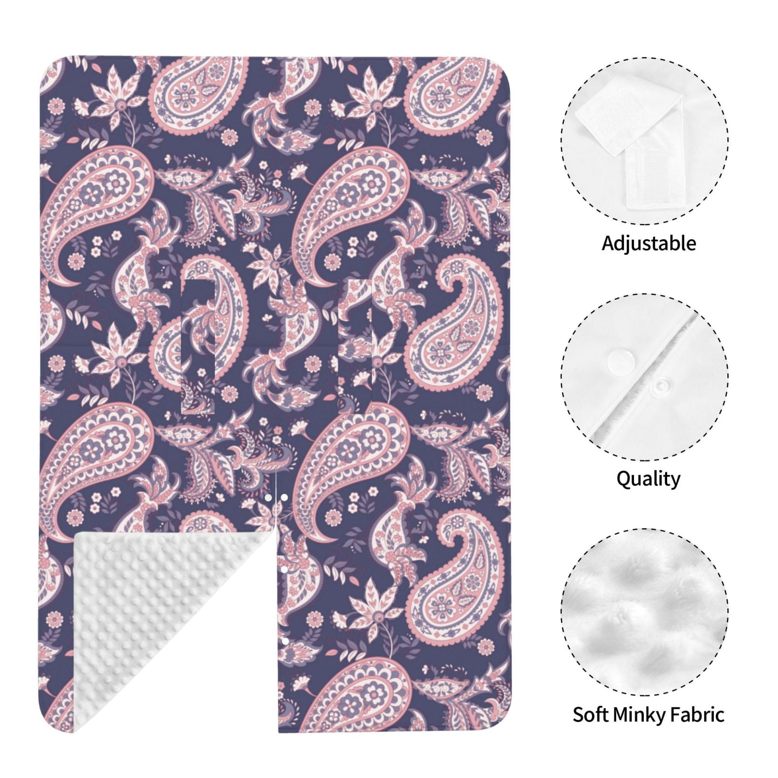 Car Seat Cover Baby - Pink Purple Paisley Breathable Infant Car Seat Cover for Baby Carseat, Lightweight Comfort Baby Essentials Must Haves Newborn Stuff for Girl Boy