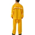 thumbnail image 4 of Dagegui Mens Rain Suits 2 Piece Set Long Sleeve Waterproof Protective Raincoats and Pants Sets Reflective Outdoor Safty Rainsuits Yellow 4XL, 4 of 4
