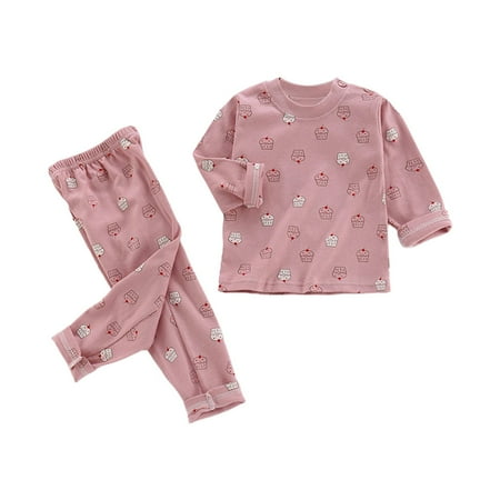 

EnJoCho Kids Play Clothes Toddler Girls Boys Letter Printed Tops and Trousers Casual Loose Fitting Family Clothing Set 0 to 6 Years Little Children Casual Home Wear Comfort Trendy Set
