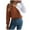 Brown -Top, variant on BVOFAR Cropped Sweaters for Women Casual Lantern Long Sleeve Cable Knit Pullover Trendy Mock Neck Lightweight Tops Solid Color Fall Jumpers