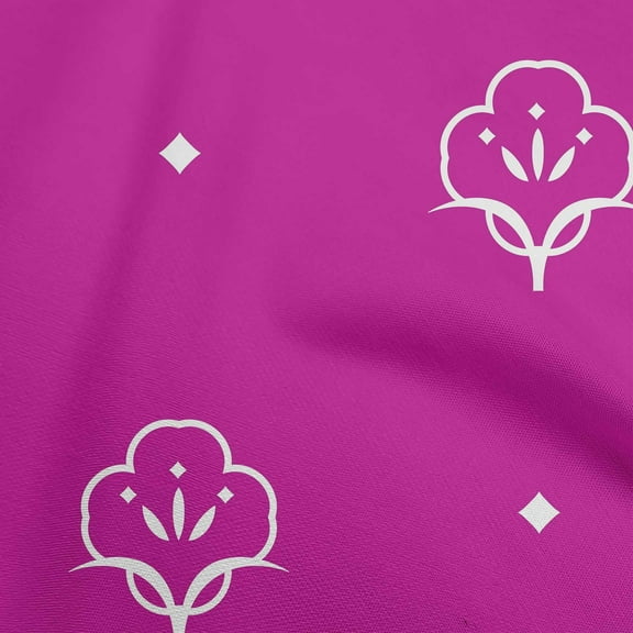 oneOone Polyester Lycra Fuschia Pink Fabric Block Quilting Supplies Print Sewing Fabric By The Yard 56 Inch Wide