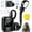 a, variant on Smart Portable Shower Pump, Rechargeable 2400/6000mAh Battery Powered Outdoor Shower, IPX8 Waterproof, with Intelligent LED Display & 4 Spray Modes, for Outdoors, Camping (Type-B black)