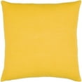 thumbnail image 3 of Lachen LHN-002 18"H x 18"W Square Pillow Cover in Bright Yellow and Cream, 3 of 3