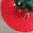 thumbnail image 1 of Christmas Tree Skirt 36 Inches Gold Tree Skirt Sequin Xmas Tree New Year Holiday Party Decorations, 1 of 7