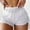 White, variant on Hvot&aat Women's Casual Elastic Waist Shorts Drawstring Ruched Beach Cover Up Shorts Solid Color Summer Mesh Sheer Shorts
