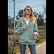 thumbnail image 5 of Sudadera con Capucha y Cremallera de Larga Verde Oscuro L, 5 of 10