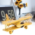 thumbnail image 1 of Vintage Airplane Model, Iron Aircraft Biplane Large Creative Home Wrought Aircraft Cake For Desktop Decor Photo Props, 1 of 8