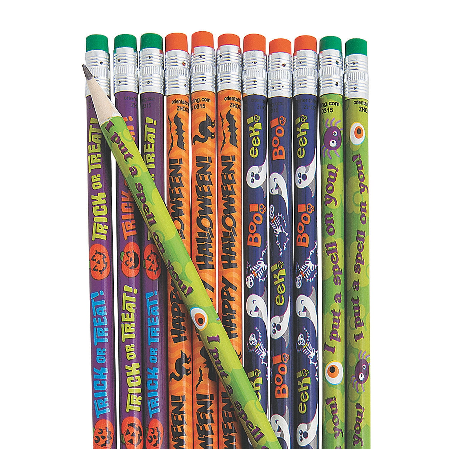 Halloween Pencil Assortment Stationery 144 Pieces