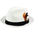 thumbnail image 3 of Epoch hats Mens Summer Crushable & Packable Straw Fedora Hat, 3 of 35
