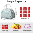 thumbnail image 4 of Blooming Wildflower Lunch Bag – Boho Daisy Design Insulated Tote with Leakproof Lining, Retro Yellow Floral Print Ideal for Spring or Autumn, 4 of 4