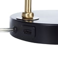 thumbnail image 5 of SAFAVIEH Felton 21 in. Art Deco Table Lamp with USB Port, Gold/Black, 5 of 8