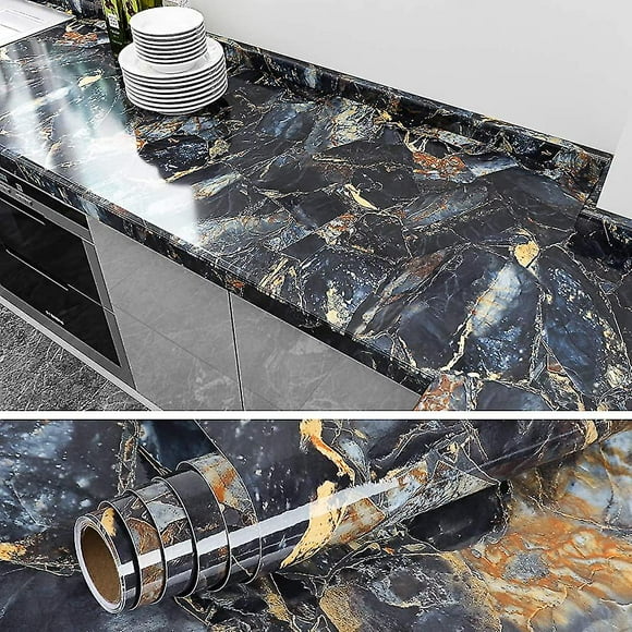 Blue Marble Adhesive Wallpaper Stone Wallpaper Adhesive Wallpaper Furniture