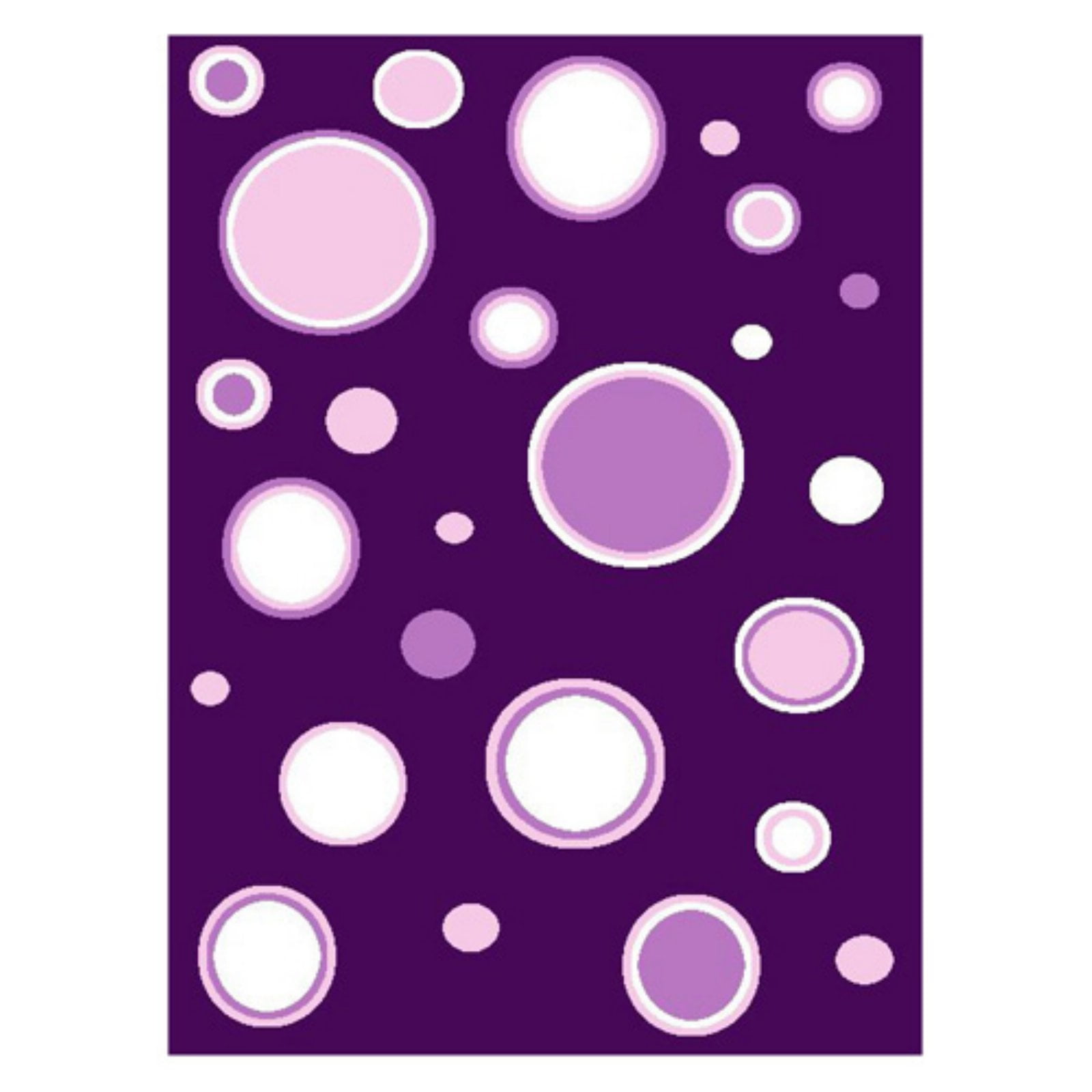 Bubbles Area Rug Purple