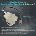 thumbnail image 3 of Motor de actuador de bloqueo de puerta de pasajero trasero derecho con cable para Honda Civic No.72615S04J02 Beige, 3 of 7