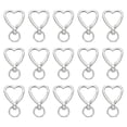 thumbnail image 1 of Ganchos de resorte giratorio Uxcell, gancho de llavero de aleación de zinc, llaveros en forma de corazón 15 piezas, 1 of 6