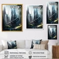 thumbnail image 4 of Designart "Futuristic Architectural Brilliance II" Futuristic Architecture Canvas Art Print, 4 of 5