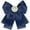Blue, variant on INSPIRE CHIC Women's Ribbon Brooch Bowknot Necktie School Uniform Pin Collar Bow Tie with Beads