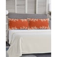 thumbnail image 5 of Coastal Coral Pillow Covers King Size, Orange White Ocean Marine Nautical Beach Soft Bed Throw Pillowcases Breathable Cooling Long Lumbar Body Pillow Sham Cover for Bed Sofa 20''x40'', 5 of 7