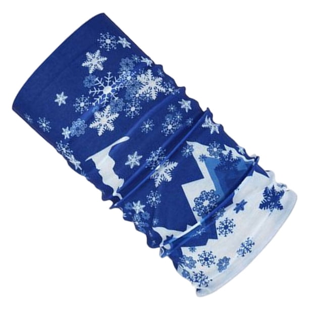 Sonducket Calentador de polainas para el cuello, pasamontañas, Bandana sin costuras, bufandas a prueba de polvo, pañuelo para la cabeza, Accesorio para el cabello copo de nieve