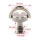 thumbnail image 5 of Tornillo de fijación de cámara con anillo en D de 1/4"-20, paquete de 2 tornillos de montaje de placa de liberación rápida con eje D de 10 mm de longitud (acero inoxidable), 5 of 5