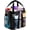 Black, variant on PETGLE Mesh Shower Caddy Portable for College Dorm Room Essentials with 7 Pockets, Freestanding Hanging Organizer Basket, Quick Dry Tote Bag for Camping, Bathroom, Beach, Travel, 1 Pack, Black