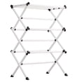 thumbnail image 4 of Tendedero plegable Soporte de metal Colgando Ahorro de espacio Multifunción Hogar Lavandería Ropa Toalla Organizador yeacher natural, 4 of 7
