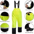 thumbnail image 3 of RainRider Rain Suits for Men Waterproof Breathable Rain Gear Durable Oxford Hi-Vis Rain Jacket Pants(Yellow,3XL), 3 of 7