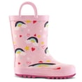 thumbnail image 3 of Kushyshoo Kids Rain Boots Uniorn Life Waterproof Printed Rubber Boots with Handles Size 8 Toddler Rain Boots, 3 of 5