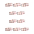 thumbnail image 1 of Uñas postizas Qarigey 24 piezas en forma de T extra largas estampado rosa amarillo, 1 of 6