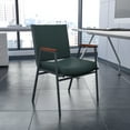 thumbnail image 2 of Flash Furniture 4 Pack HERCULES Series Heavy Duty Green Patterned Fabric Stack Chair with Arms, 2 of 11