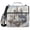 Castles Float in Air, variant on 3 Ring Zipper Binder with Shoulder Strap Waterproof Trapper Keeper 2 Inch D-Ring 500 Sheets Capacity Skeleton Love Silhouette