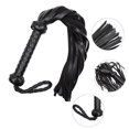 thumbnail image 2 of Horse Riding Whip Accessories Outdoor Sport Artificial Leather Pony Lash Tool Handle Spanking Horses Ride Crop Training Fitting black, 2 of 8