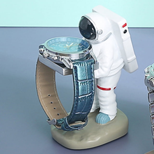 ILJNDTGBE Creative Watch Stand Astronaut Watch Stand Seat Tray Display Stand Astronaut Watch Stand Bracket Collapsible Basin Baby Dish Rack for Bottles Dishpan for Kitchen