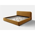 thumbnail image 2 of Pemberly Row Upholstered Platform King Bed in Mustard Boucle Fabric, 2 of 10