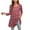 Red, variant on ENMAIN Plus Size Tops for Women 3/4 Sleeve Shirts Swing Flare Tunics Loose Fit Blouse Blue Clothes