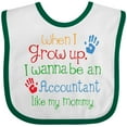 thumbnail image 3 of Inktastic Accountant Like Mommy Boys or Girls Baby Bib, 3 of 4