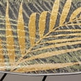 thumbnail image 4 of SAFAVIEH Barbados Klara Botanical Indoor/Outdoor Area Rug, Black Green/Gold, 6'6" x 6'6" Round, 4 of 11