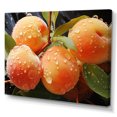 thumbnail image 2 of Designart "Fruit Peachykeen Painting Dot II" Food & Beverage Canvas Print, 2 of 5
