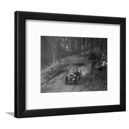- Wolseley Hornet of WAV Davis, B&HMC Brighton-Beer Trial, Fingle Bridge Hill, Devon, 1934 Framed Print Wall Art By Bill Brunell