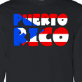 thumbnail image 4 of Inktastic Puerto Rico Flag in Text Long Sleeve T-Shirt, 4 of 5