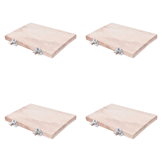 Plataforma Soporte para Loros Hámster Perchas Trampolín Molienda Patas (S)