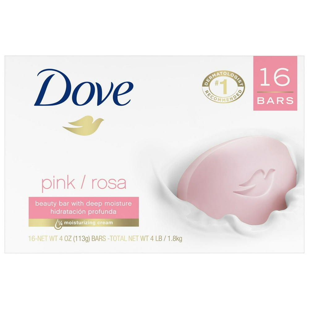 Dove Pink Beauty Bar 16 Count 4 oz.