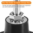 thumbnail image 4 of Uxcell 5-Pack 1" 2 "3" Disc Pad Holder Quick Change Discs 1/4" Shank Holder Mandrel for Die Grinder Sanding Discs, Black, 4 of 7