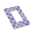 thumbnail image 7 of DouZhe 1-Gang Decorator/Rocker Wallplate, Pastel Plaid Checkered Decorative Wall Plates, 7 of 7