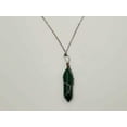 thumbnail image 2 of Elegant Daily Wear: Unisex Silver Tone 18-Inch Jade Point Wire Wrapped Necklace, 2 of 6